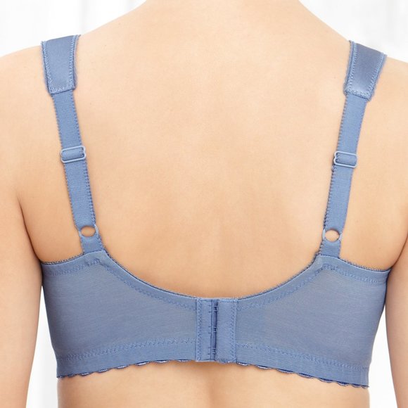 Set of 3! 46B Glamorise MAGIC LIFT Full Figure Bra (COMFORT-STRAPS) Blue-Ice - Picture 4 of 13